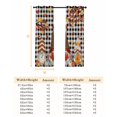 thumbnail image 6 of Fsddascl Thanksgiving Gnomes Blackout Curtains for Bedroom/Living Room, Thermal Insulated Kitchen Curtains, Fallen Maple Leaf Pumpkin Black Plaid Grommet Darkening Window Treatment Drapes 42"x84"x2, 6 of 6