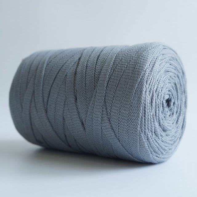 Zhuge Hilos de colores sólidos de 250 g (8,1 oz) para hacer tú mismo bolsos, alfombras, cojines, tela de algodón, hilo para tejer a crochet, gris