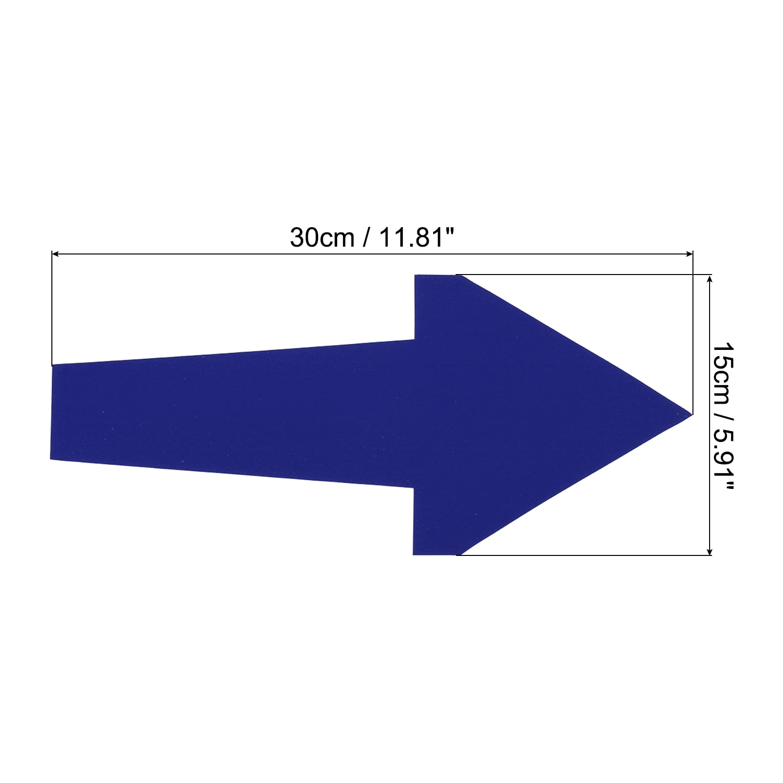Unique Bargains Arrow Sticker Removable Self Adhesive Waterproof Floor Decal Dark Blue