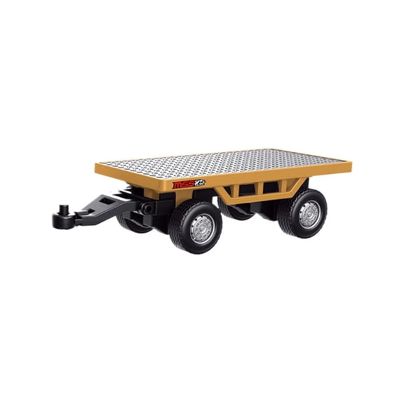 1/64 RC Forklift Toy Mini Remote Control Forklift Truck - Alloy Construction with Movable Fork, Rechargeable Battery, 30 Min Playtime, 3 Roadblocks & Accessories,with Lights & Sounds