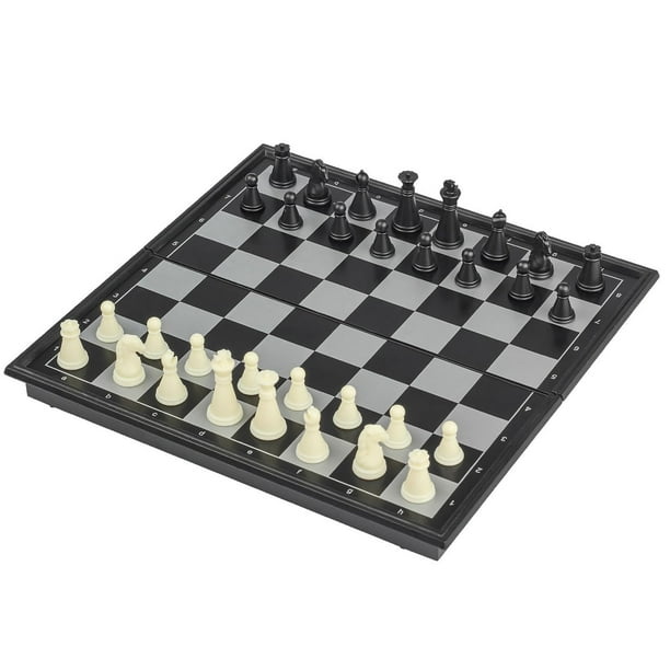 Mini juego de ajedrez pequeño de viaje, 7,6 pulgadas, 3 en 1, ajedrez, damas, Backgammon, juego de ajedrez magnético de viaje, juego de mesa plegable portátil