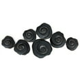 thumbnail image 1 of Sagebrook Home 14751 Metal 44" Rose Wall Decor, Black, 1 of 1