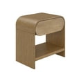 thumbnail image 6 of Nathan James Iris Mid-Century Modern Nightstand with Drawer, Wooden Bedside Table for Bedroom or Living Room with Rounded Silhouette, 6 of 7