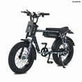 thumbnail image 6 of AKEZ 48V 750W Retro Electric Bike – 20" Fat Tire E-Bike with 13Ah Battery, Vintage Style, US Stock, Fast Shipping, 6 of 9