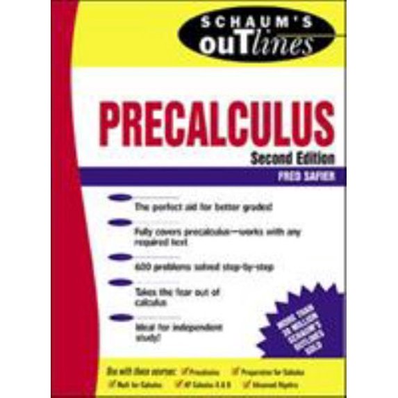 Pre-Owned Schaum's Outline of Precalculus