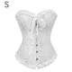 thumbnail image 2 of Qarigey Corsé de mujer Overbust Bustier Strapless Shapewear Ropa interior Ropa interior Blanco S, 2 of 8