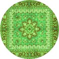 thumbnail image 1 of Ahgly Company Indoor Round Persian Green Traditional Area Rugs, 6' Round, 1 of 1