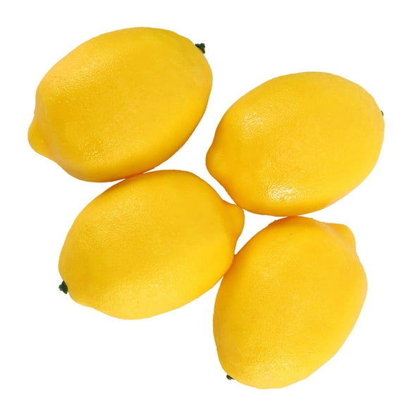 8 Pack Artificial Fake Lemons Fruit for Vase Filler Home Kitchen Party Decoration, Yellow and Green