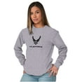 thumbnail image 3 of US Air Force Military Wings Symbol Long Sleeve TShirt Men Women Brisco Brands S, 3 of 6
