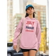 thumbnail image 2 of July 4Th Proud American Hoodie Women -Image by Shutterstock, Female 5X-Large, 2 of 4