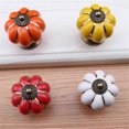 thumbnail image 2 of 8pcs Pumpkin Ceramic Handles 38mm Drawer Knobs Cupboard Door Handles Single Hole Cabinet Handles, 2 of 5