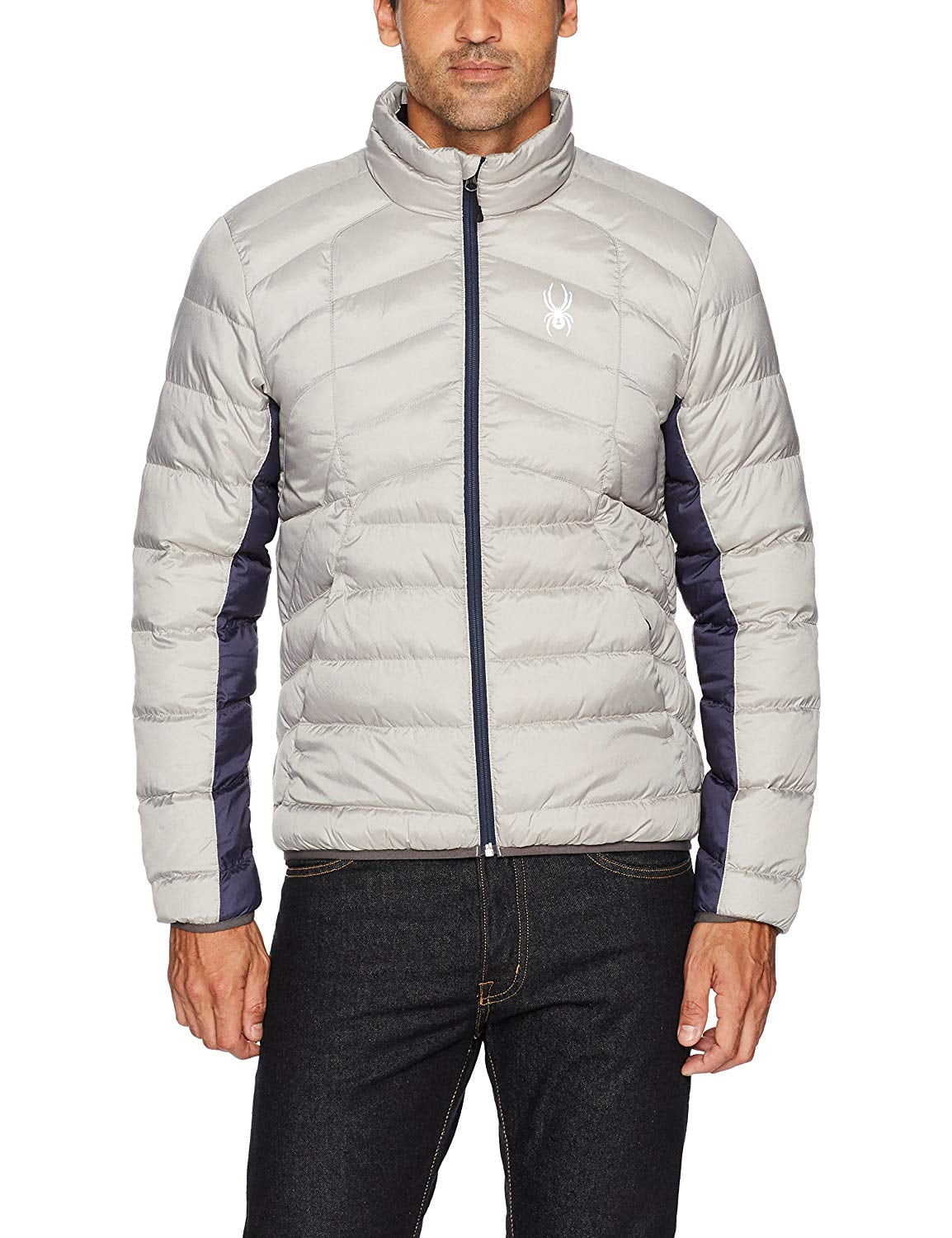 spyder men's geared synthetic down jacket