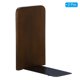 thumbnail image 3 of Sujetalibros de madera Uxcell con base de metal, 2 piezas, sujetalibros de cabeza cuadrada antideslizante para estantes, madera de nogal, 3 of 7
