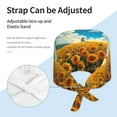 thumbnail image 3 of Easygdp Clear Sky Sunflower Men Women Adjustable Cap Working Hat Tie Back Cap, Work Cap, 3 of 7