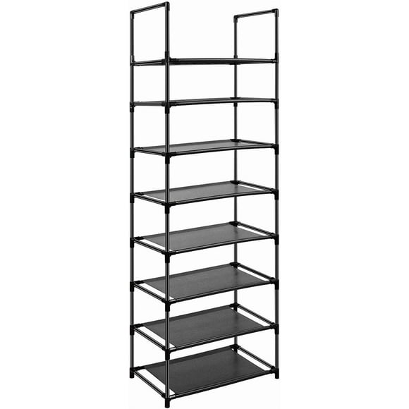 Easyhouse 8 Tier Metal Sturdy Shoe Rack for Entryway/Closet, Stores 16-20 Pairs of Shoes, Multi-use Shelf Organizer for Space Saving Storage