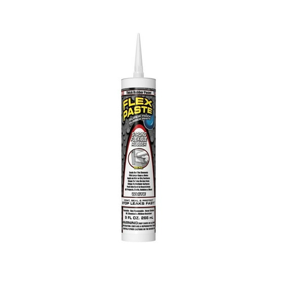 Flex Paste PFSWHTR10 As Seen on TV Super Thick Rubber Paste, 9 Oz, Each