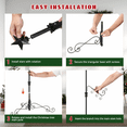 thumbnail image 4 of FENHRTVM Christmas Tree 80Inch Wrought Iron Chrismas Tree for Hang Ornament 12LB,Black, 4 of 5
