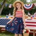 thumbnail image 6 of Mitankcoo Girls Print Dresses 4th of July Printed Graphic Cami Dress for Summer Casual Daily Wear, 6 of 8