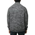 thumbnail image 2 of X RAY JEANS Mens Shawl Collar Cable Knit Cardigan, Charcoal Grey, S, 2 of 6