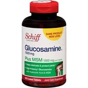 Schiff Glucosamine HCl, Plus MSM, Coated Tablets, 150 CT (Pack of 3)