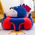 thumbnail image 1 of LPSSTORE Kids Sofa Support Chair Soft Plush Cartoon Animals Kids Sitting Chair Learning to Sit Seats Without FilLED Cotton, 1 of 3