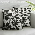thumbnail image 3 of COMIO Modern Minimalist Pillow Covers,Black and Beige Throw Pillows,Abstract Floral Pillow Covers,Boho Floral Pillow Covers,Modern Pillow Covers Decor for Home Bedroom Sofa Bed Car, 3 of 5
