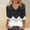 Black, variant on Elvqul Womens Shirts Loose Causal Blouses Crew Neck Sweater Fashion 3/4 Sleeve Sweater Shirts for Ladies