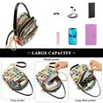 thumbnail image 5 of joogoo Women Watercolor Checkered Chain Crossbody Bags Shoulder Handbag Phone Purse, 5 of 5