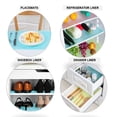 thumbnail image 3 of Refrigerator Liners Mats Washable, Refrigerator Mats Liner Waterproof Oilproof, Fridge Liners For Shelves, Cover Pads For Freezer Glass Shelf Cupboard Cabinet Drawer，Green, 3 of 6