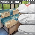 thumbnail image 6 of FOR U DESIGNS Beach Turtle Starfish Print RV Dinette Cushion Covers Stretch Replacement Camper Cushion Slipcover Scratch-resistant RV Couch Cover, 1 Backrest Covers and 1 Bench Covers, 6 of 7