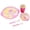 Multicolor, variant on set of environmental protection bamboo fiber children's tableware set baby divided plate five-piece set
