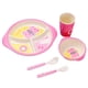 thumbnail image 1 of Juego de vajilla para niños de fibra de bambú con protección del medio ambiente, plato dividido para bebé, juego de cinco piezas, 1 of 5