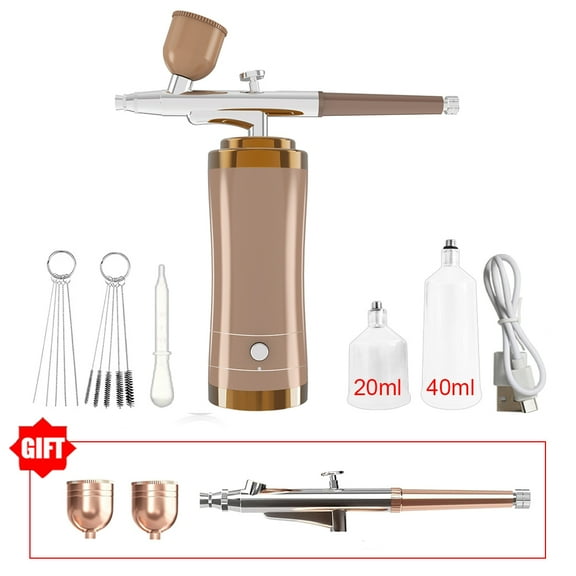 Airbrush Nail with Compressor Portable Airbrush Nail Art with Compressor for Nails Cake Painting Craft Air Brush Kit Nails Spray