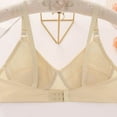 thumbnail image 3 of Mgmyaa Bras for Women Solid Color Back Buckle Thin Style Ventilate Bra Wireless Bras, 3 of 5
