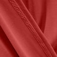 thumbnail image 4 of MGDXOX Nightgowns for Women Long Sleeve House Dress Soft Pleated Dresses V Neck Button Down Lightweight Sleepwear Red Free Size, 4 of 7