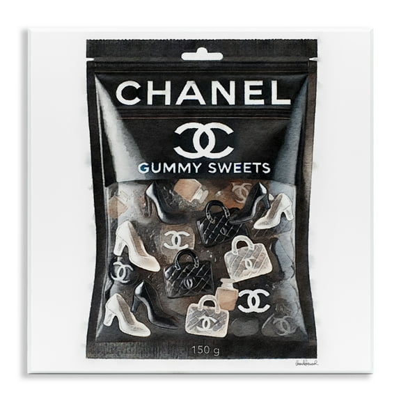 Stupell Industries Chic Fashion Candy Fashion Painting Unframed Art Print Wall Art, 12 x 12