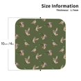 thumbnail image 3 of Honeii Birds Wild Ducks Print Leather Coaster Set of 6, Ideal for Safeguarding Your Furniture from Drinks Spills and Effortless Cleanup,Square, 3 of 7