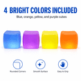 thumbnail image 4 of GrowthPic Large Stress Cube 4 Pack, Slow Rising Sensory Fidget Set for Teens and Adults, Soft Squeeze Stress Relief Cubes with Calming Colors for Desk and Workspace, 4 of 8