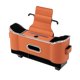 thumbnail image 5 of Caja de almacenamiento para asiento trasero, accesorios para automóviles, soporte para pañuelos, cuero de PU Naranja, 5 of 9