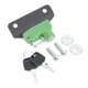 thumbnail image 1 of Cerradura para casco de motocicleta, aleación de aluminio, antirrobo, compatible con Suzuki GSX-R1000 2009-2011, color verde, 1 of 8