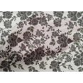 thumbnail image 4 of oneOone Tissu Popeline de Coton Imprimé Feuilles & Floral Ikat BTY 56 Pouces de Large, 4 of 4