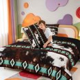 thumbnail image 4 of Erosebridal Cattle Pattern Full Size Comforter Sets,Western Cowhide Bedding Comforter Set,Black Reversible,3 Pieces,1 Comforter and 2 Pillowcases, 4 of 7