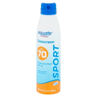 Equate Sport Broad Spectrum Sunscreen, SPF 70, 5.5 oz