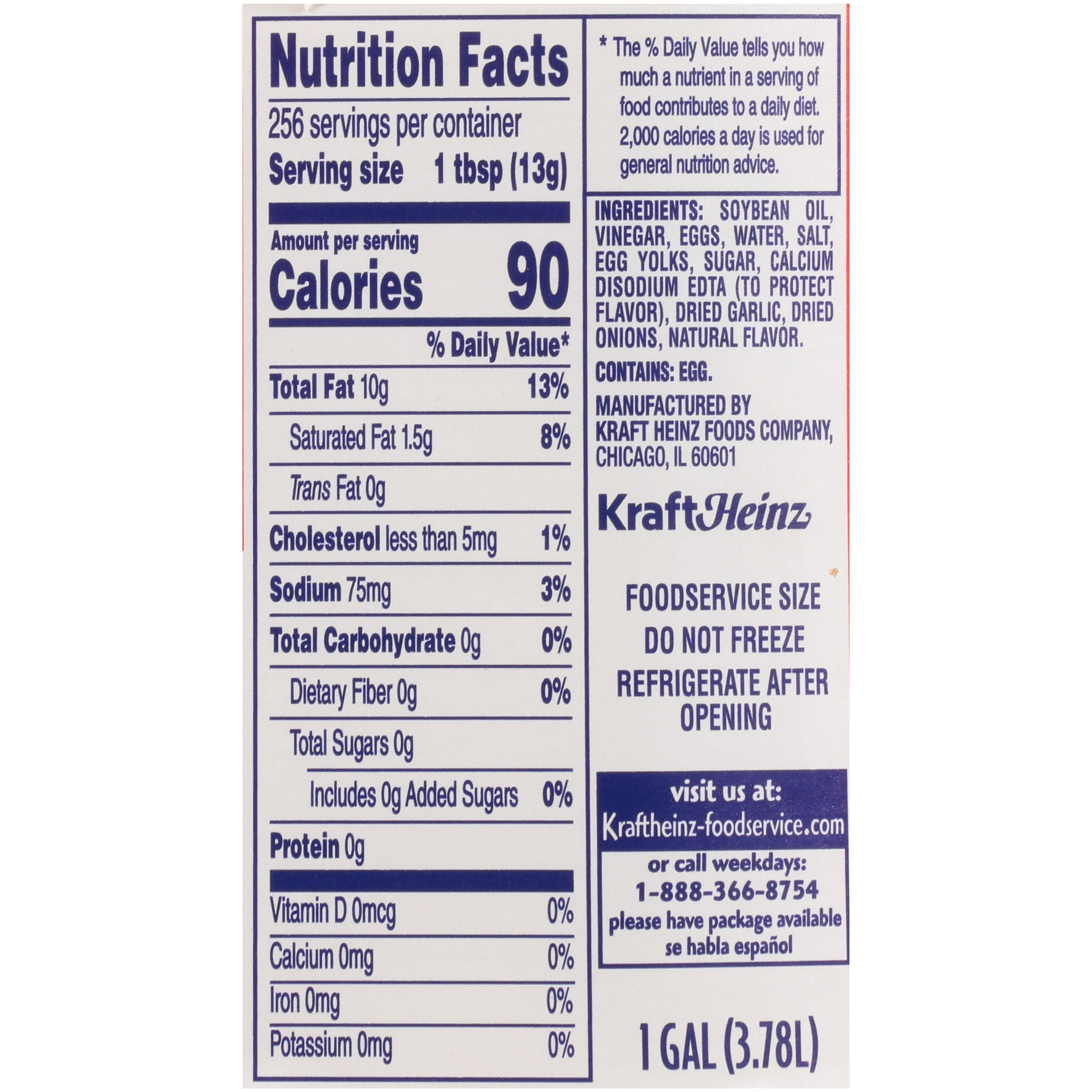 KRAFT Extra Heavy Mayonnaise, 1 gal. Jugs (Pack of 4)