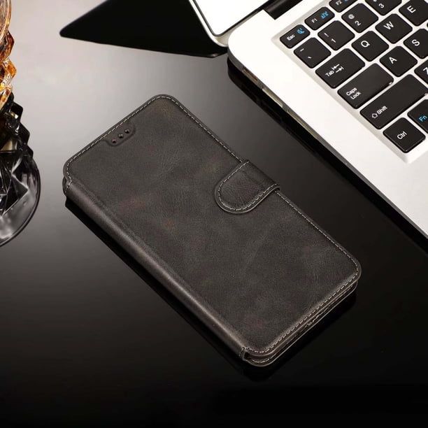 «Elegante marco de fotos con tarjetero para teléfono: ¡recuerdos con un diseño perfecto para los creadores de tendencias!». Negro
