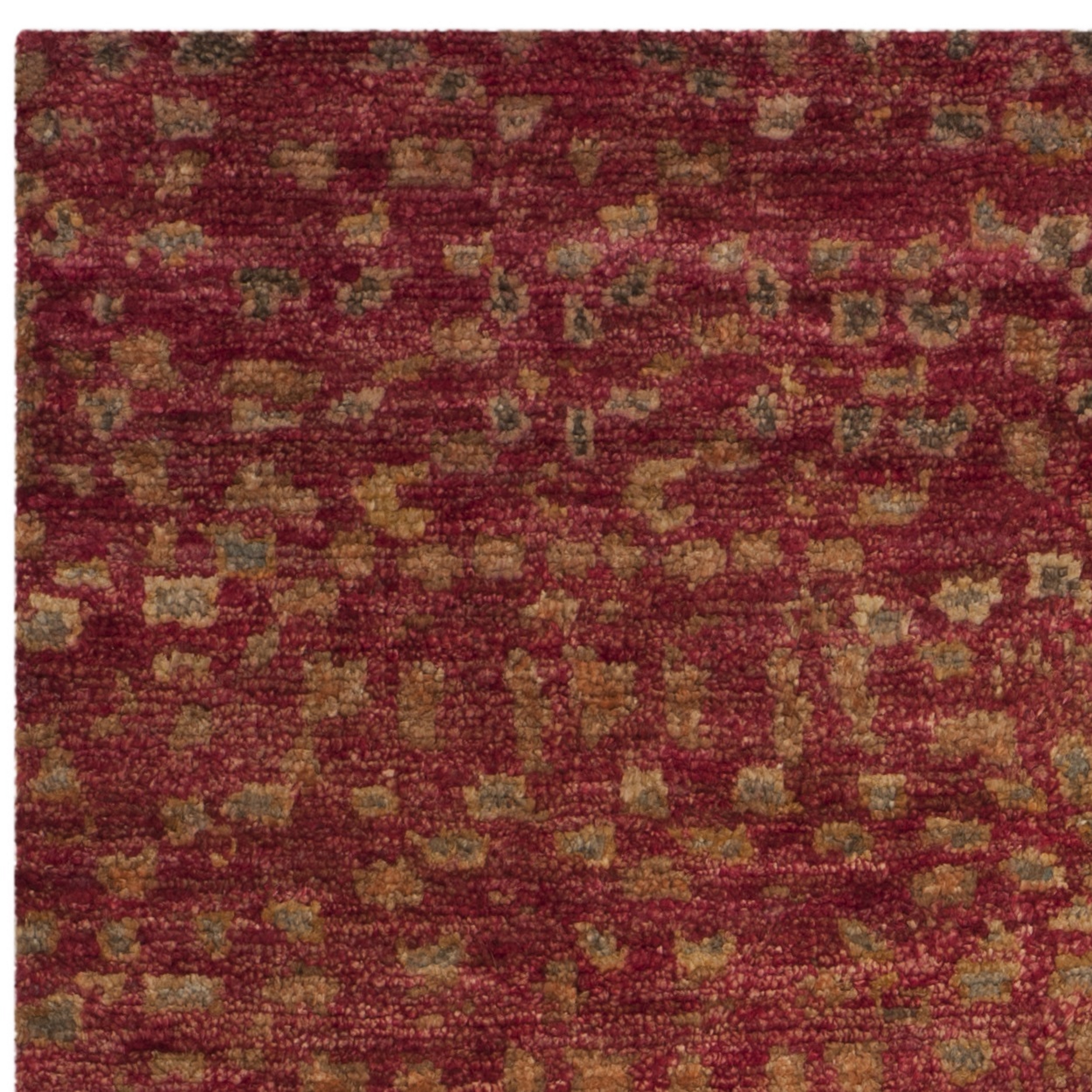 SAFAVIEH Tangier Lennard Geometric Area Rug, Red/Multi, 8' x 10'