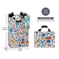 thumbnail image 2 of Yayeee Freestanding Laundry Hamper with Handle Collapsible Large Storage Basket for Clothes, Doodle Pattern, 2 of 7
