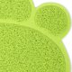 thumbnail image 5 of Alfombrilla antideslizante para arena de gato con forma de pata para perro, gato, cachorro, gatito, cuenco para comida y agua, 30 x 40 cm (verde), 5 of 5