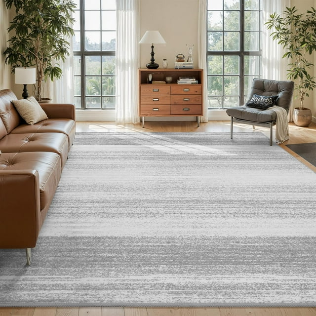 Modern Abstract Area Rug x Rugs for Living Room BedroomCarpet Machine Washable Rugs for Bedroom Dining Room Living Room RugContemporary Neutral Grey