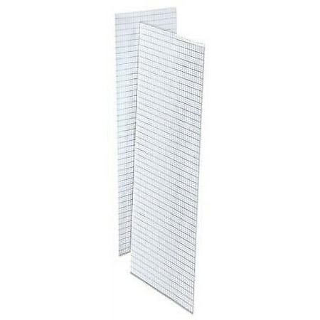2PK Quadrille Pads, Quadrille Rule (4 sq/in), 50 White (Standard 15 lb) 8.5 x 11 Sheets